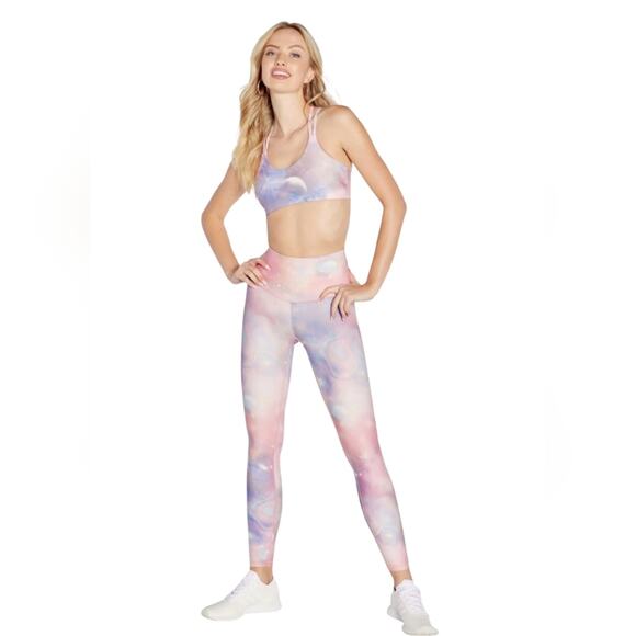 NWT Wildfox High Waisted Cosmic 7/8 Legging | Cosmic Cloudy Wash Small - Picture 2 of 9